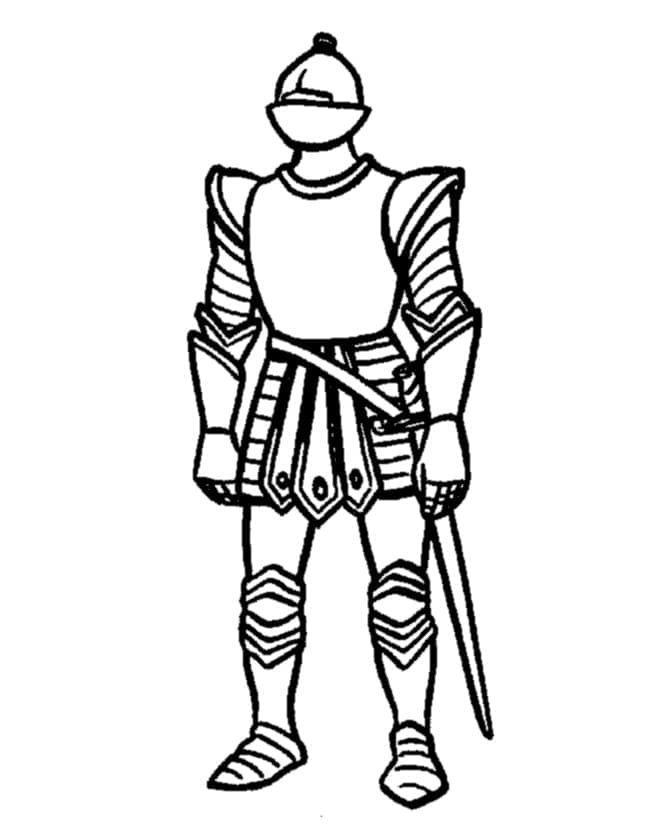 Kleines Ritter ausmalbilder