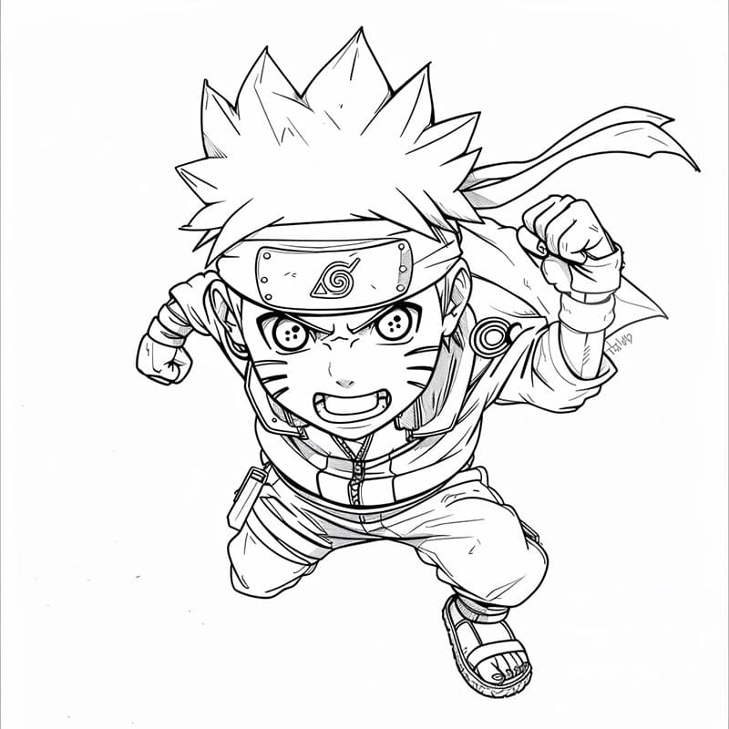 Kostenfreier Naruto für Kinder ausmalbilder