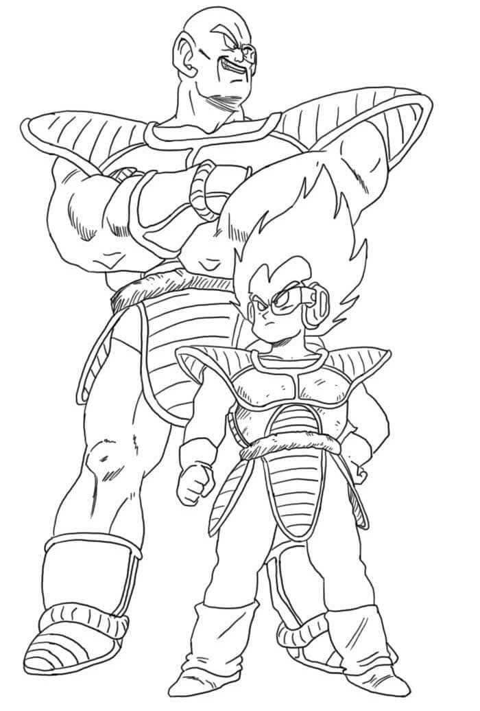 Kostenfreies Dragon Ball Z für Kinder ausmalbilder