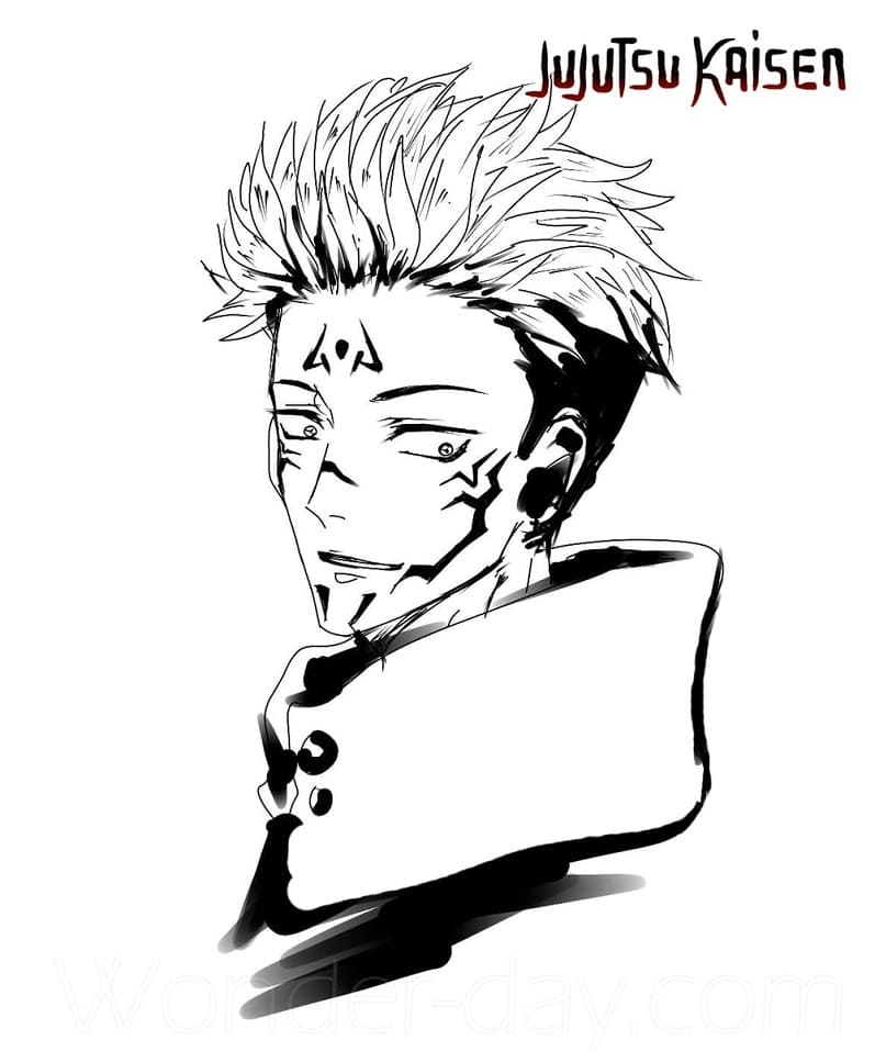 Kostenfreies Jujutsu Kaisen für Kinder ausmalbilder