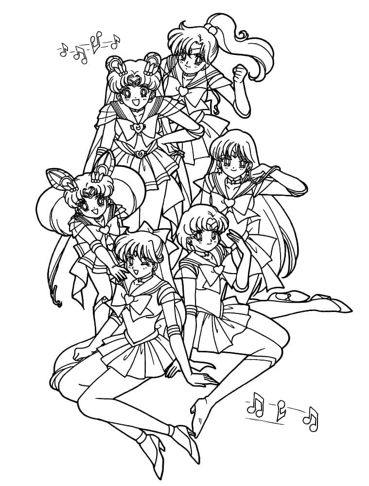 Kostenfreies Sailor Moon für Kinder ausmalbilder
