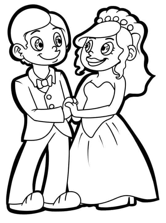 Kostenlos Druckbare Hochzeit ausmalbilder