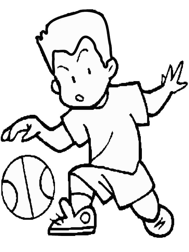 Kostenlos Druckbarer Basketball ausmalbilder