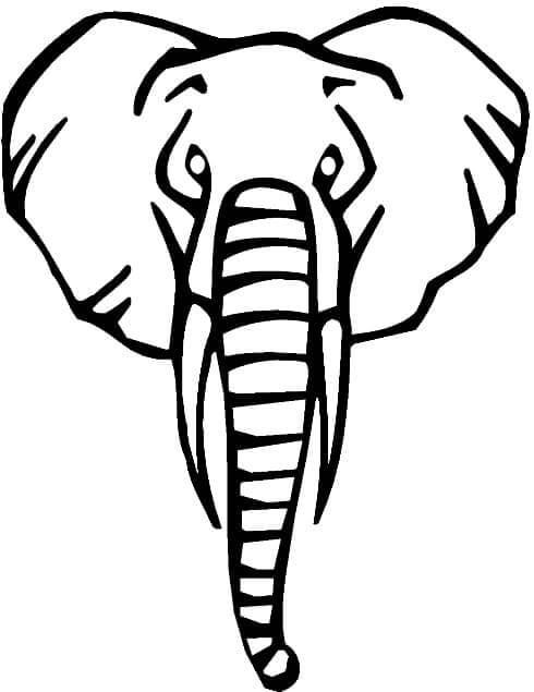 Kostenlos Druckbarer Elefant ausmalbilder