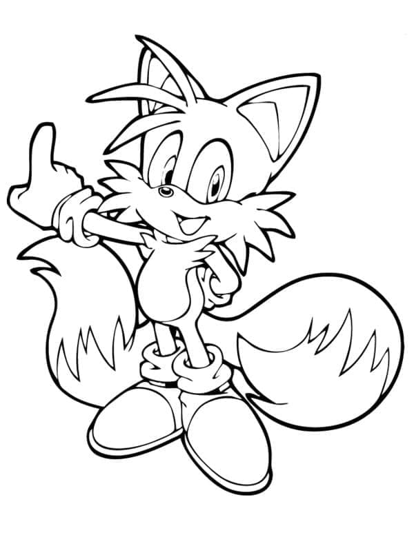 Kostenlos Druckbarer Sonic ausmalbilder