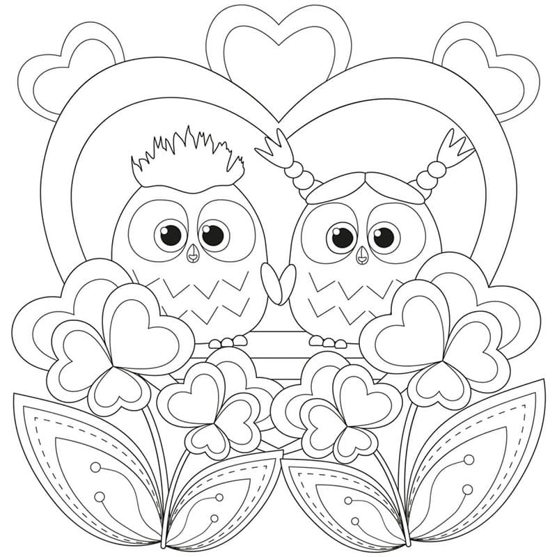 Kostenlos Druckbarer Valentinstag ausmalbilder