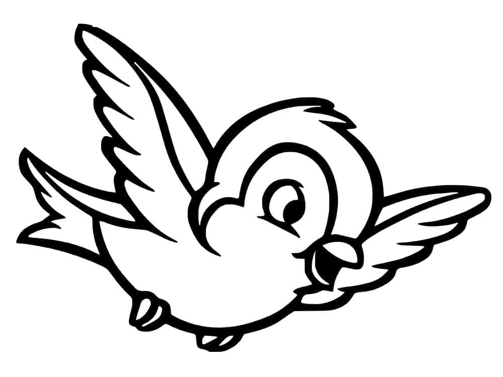 Kostenlos Druckbarer Vogel ausmalbilder