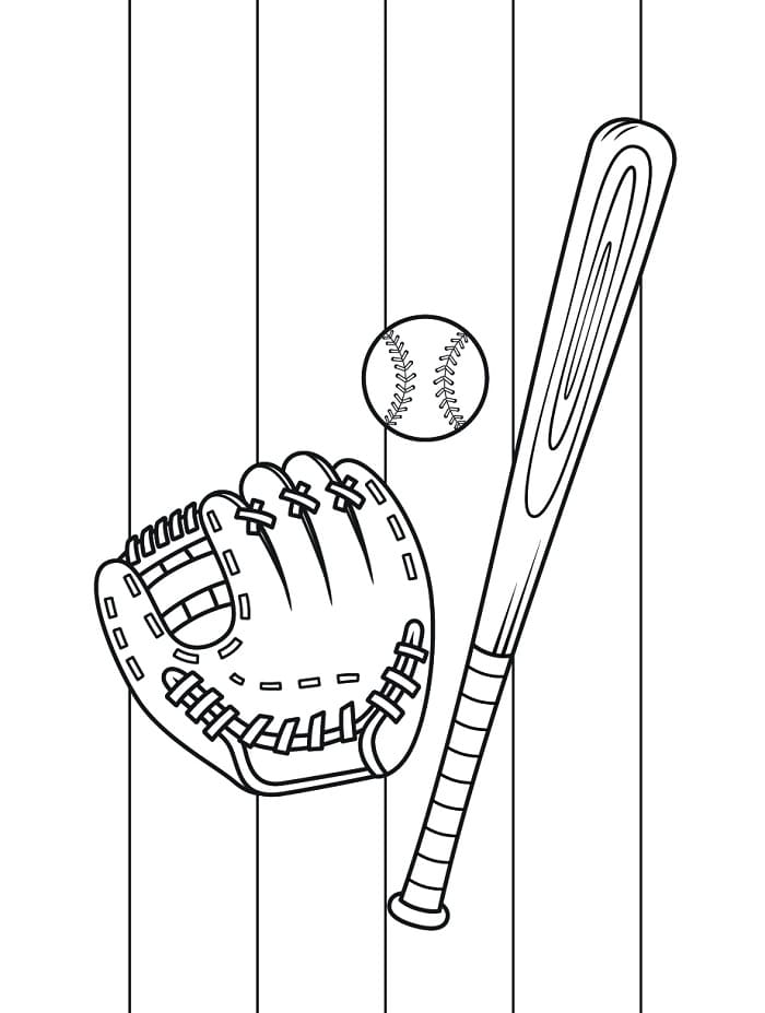 Kostenlos Druckbares Baseball ausmalbilder