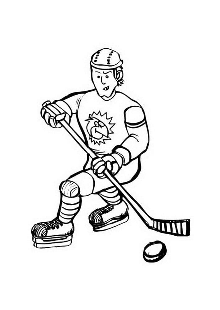 Kostenlos Druckbares Eishockey ausmalbilder