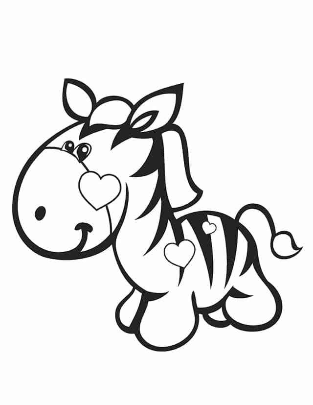Kostenlos Zebra druckbares ausmalbilder