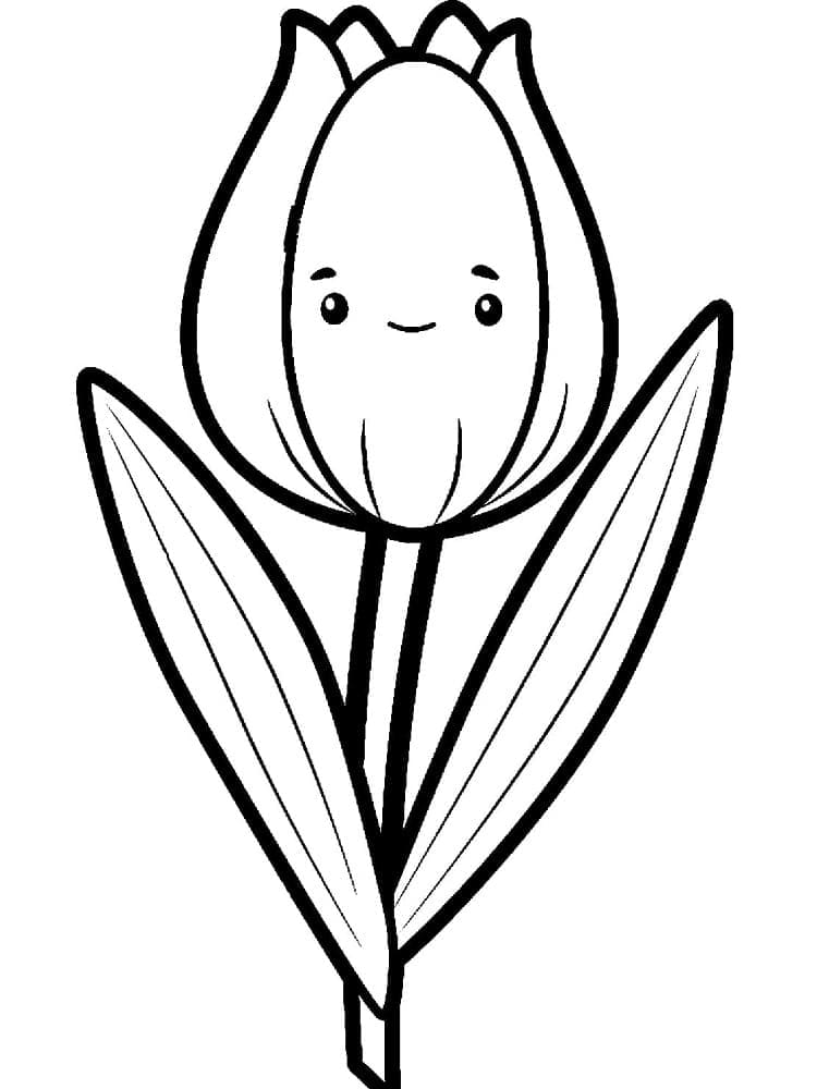 Kostenlos druckbare Tulpe ausmalbilder