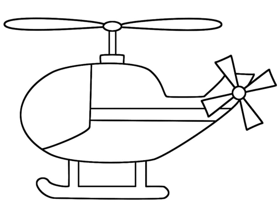 Kostenlos druckbarer Hubschrauber ausmalbilder
