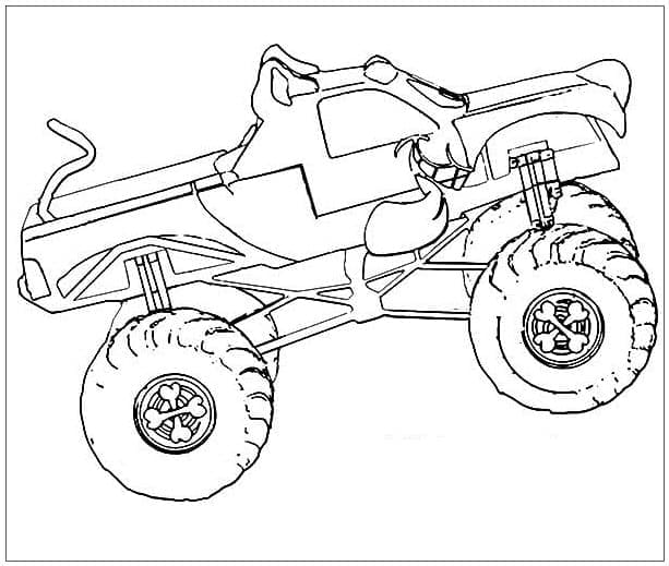 Kostenlos druckbarer Monstertruck ausmalbilder