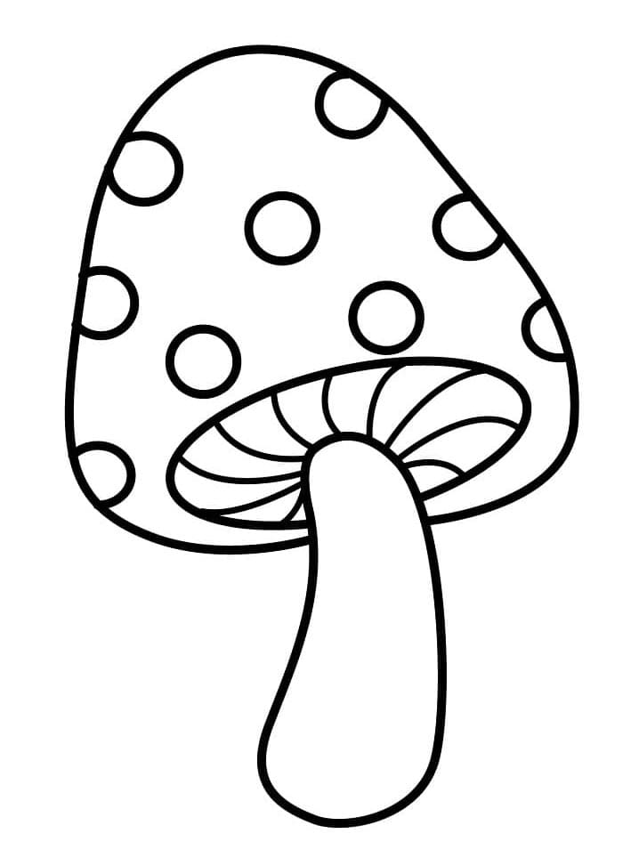 Kostenlos druckbarer Pilz ausmalbilder