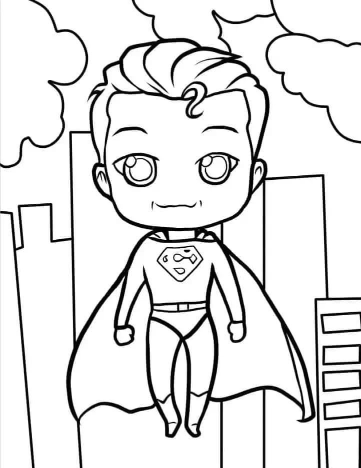 Kostenlos druckbarer Superman ausmalbilder