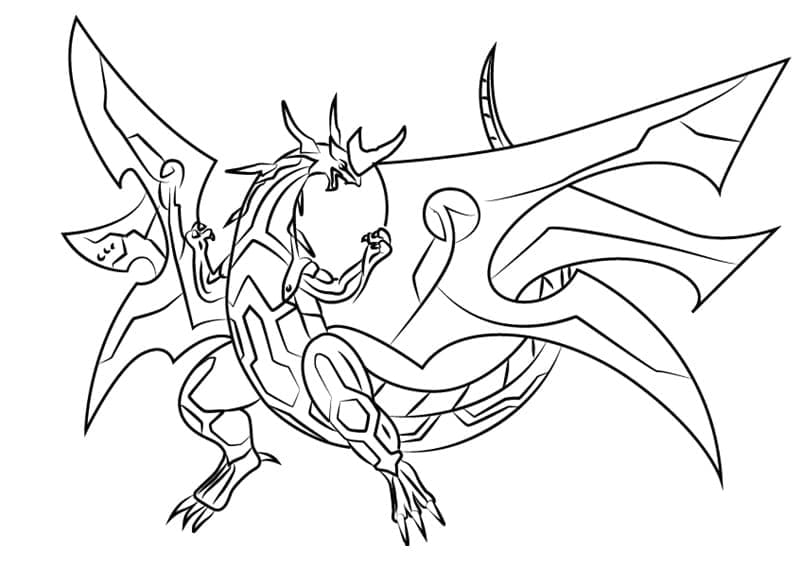 Kostenlos druckbares Bakugan ausmalbilder