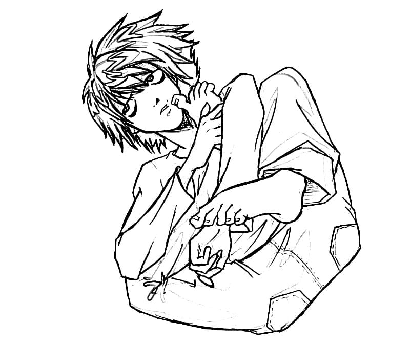 Kostenlos druckbares Death Note ausmalbilder