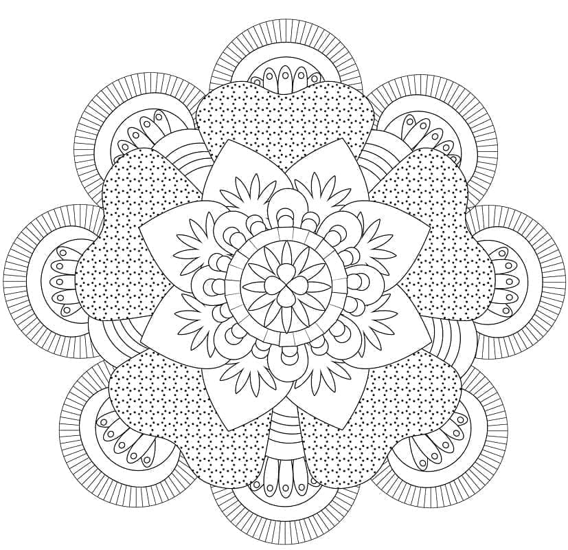 Kostenlos druckbares Mandala ausmalbilder