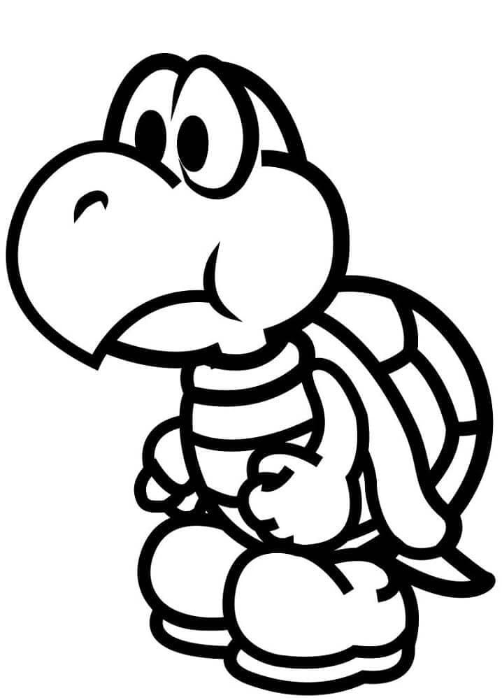 Kostenlos druckbares Mario ausmalbilder