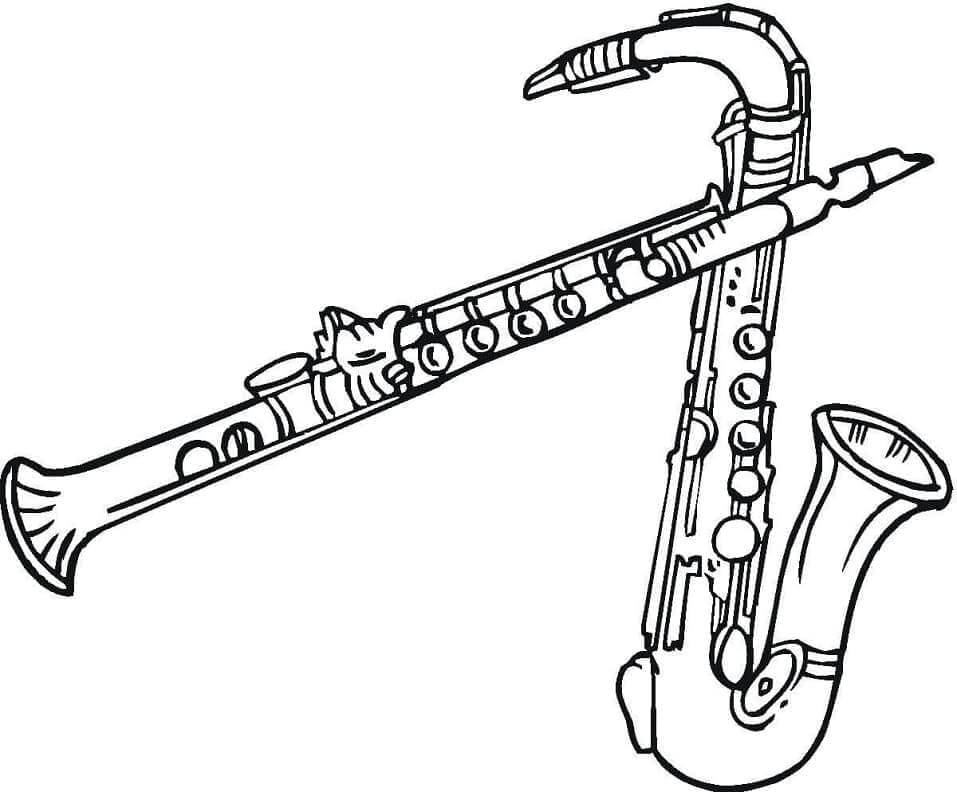 Kostenlos druckbares Musikinstrumente ausmalbilder