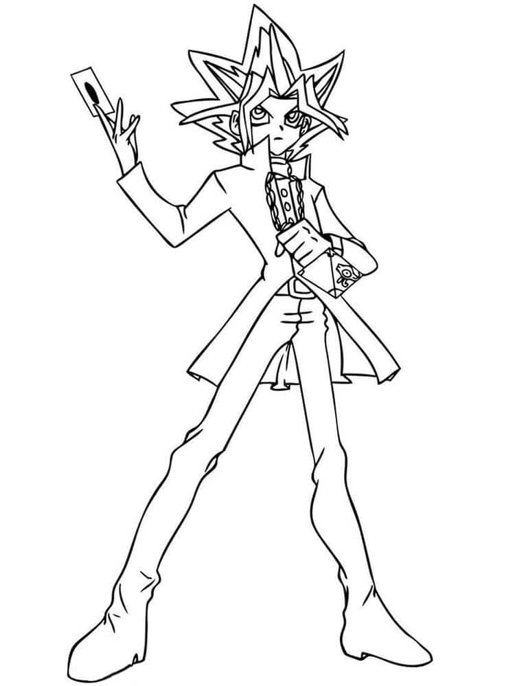 Kostenlos druckbares Yu-Gi-Oh ausmalbilder