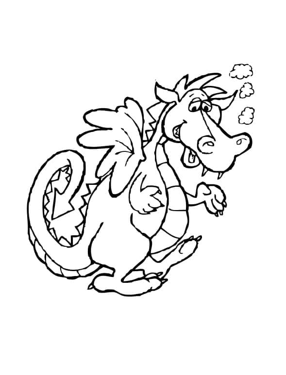 Kostenlose Kinder-Ausgabe Drache ausmalbilder