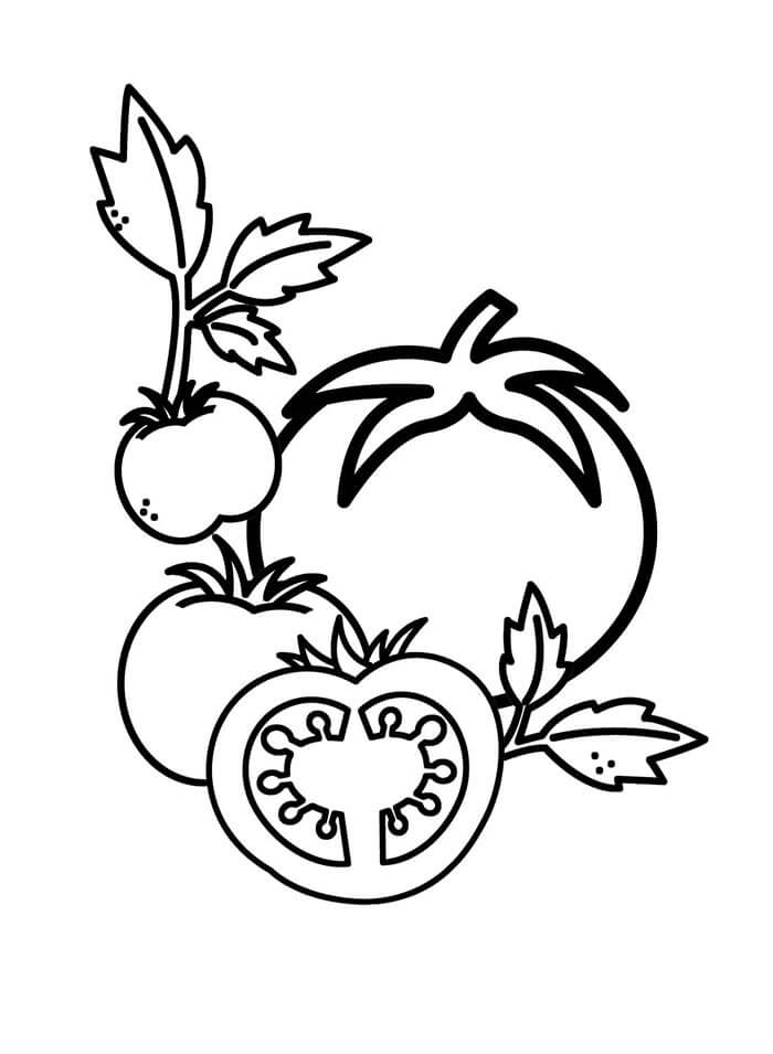 Kostenlose Kinder-Ausgabe Tomate ausmalbilder
