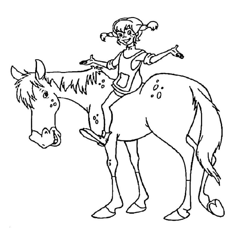Kostenlose Pippi Langstrumpf Abbildung ausmalbilder
