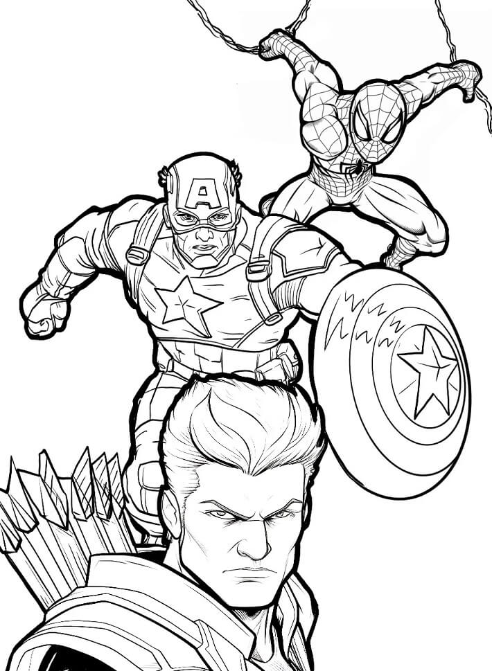 Kostenloser Avengers für Kinder ausmalbilder