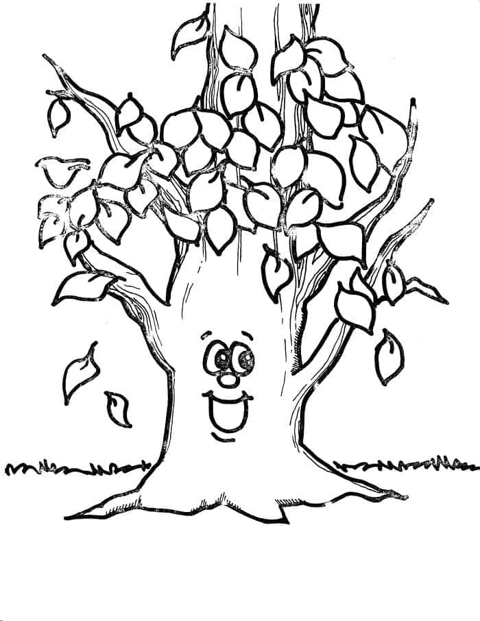 Kostenloser Baum zum Ausdrucken ausmalbilder