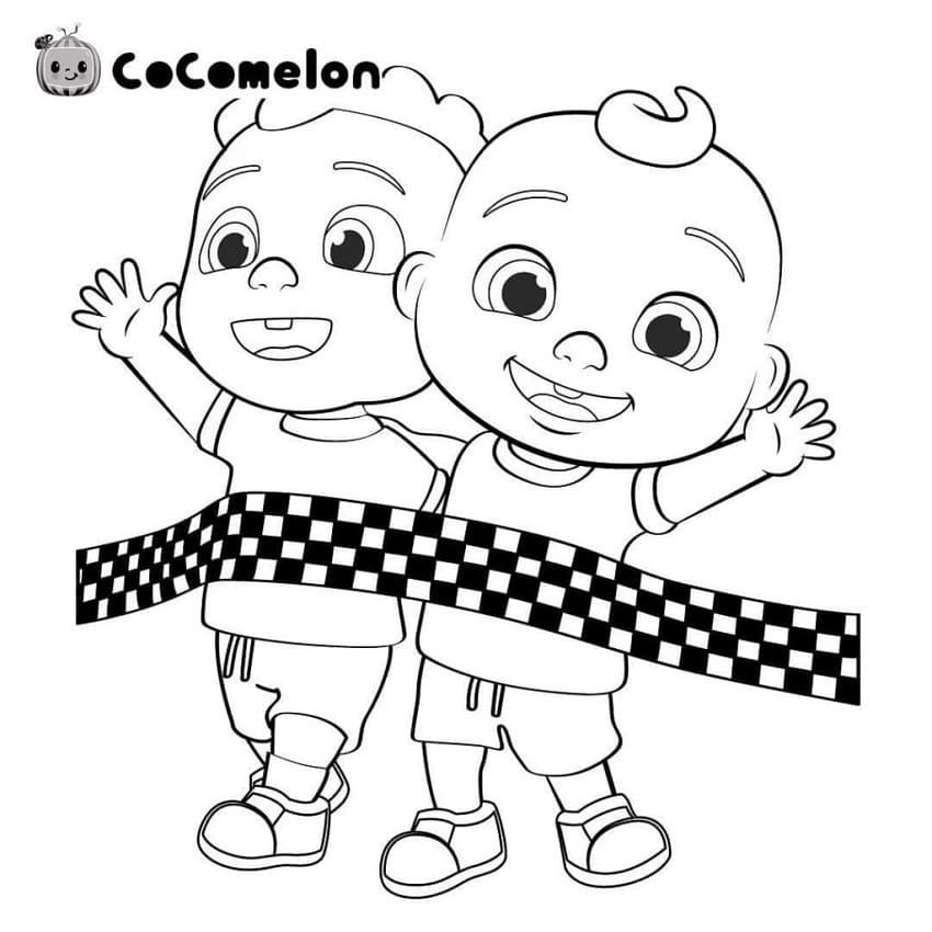 Kostenloser Cocomelon ausmalbilder