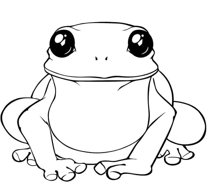 Kostenloser Frosch Für Kinder ausmalbilder