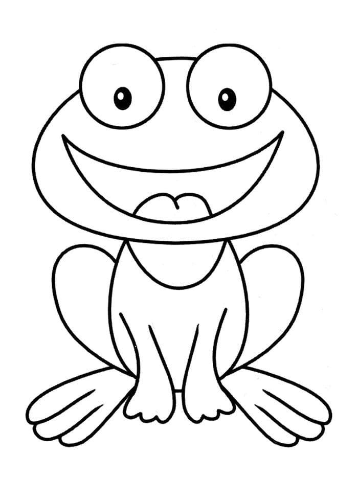 Kostenloser Frosch ausmalbilder