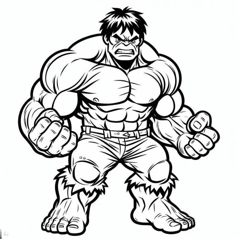 Kostenloser Hulk für Kinder ausmalbilder
