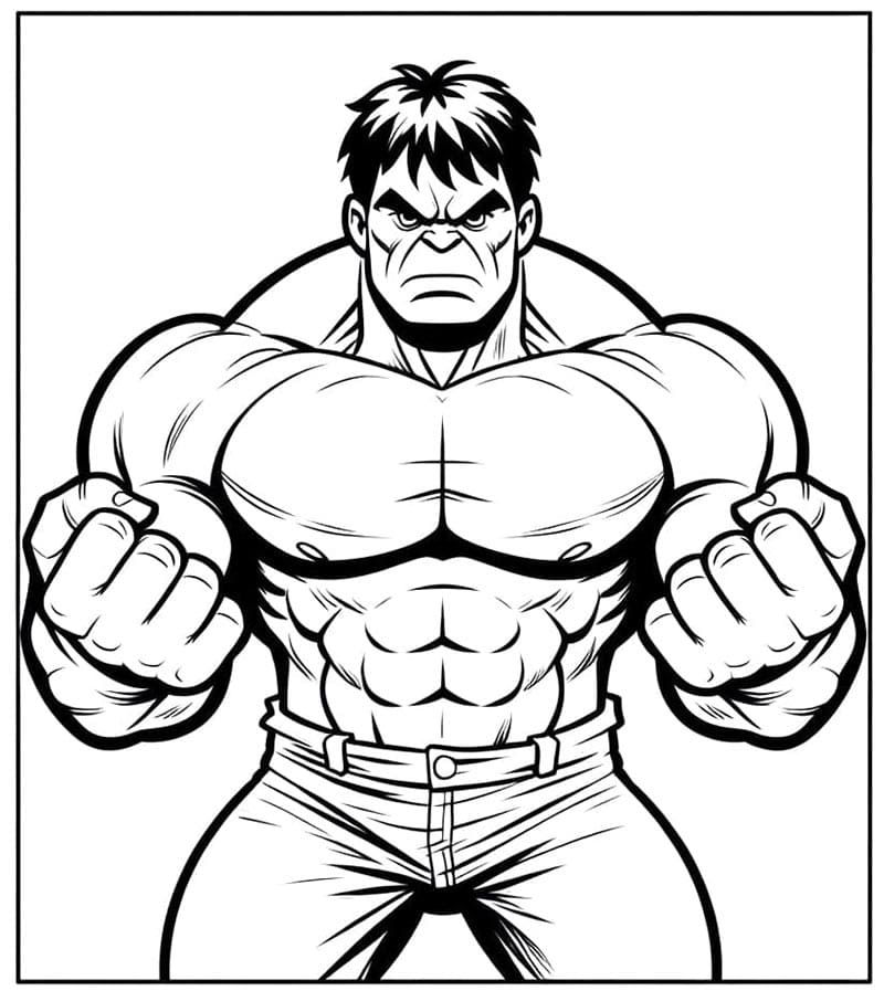 Kostenloser Hulk ausmalbilder