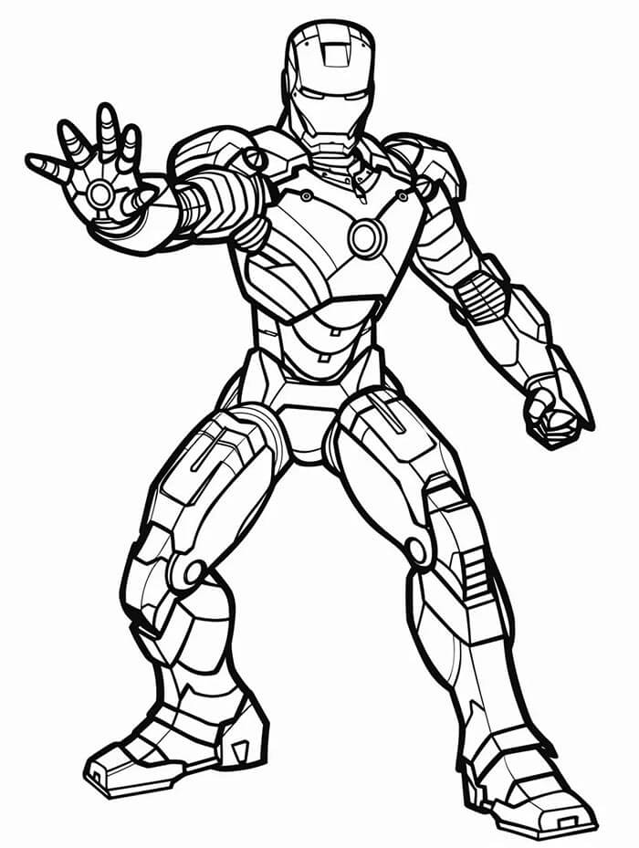 Kostenloser Iron Man zum Ausdrucken ausmalbilder