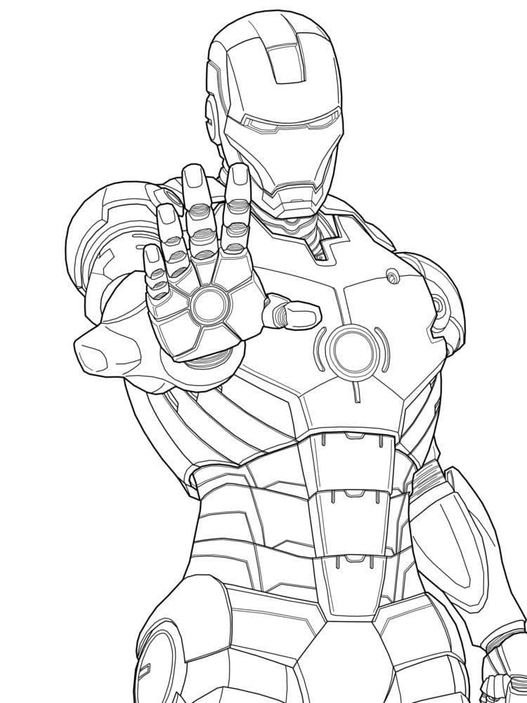 Kostenloser Iron Man ausmalbilder