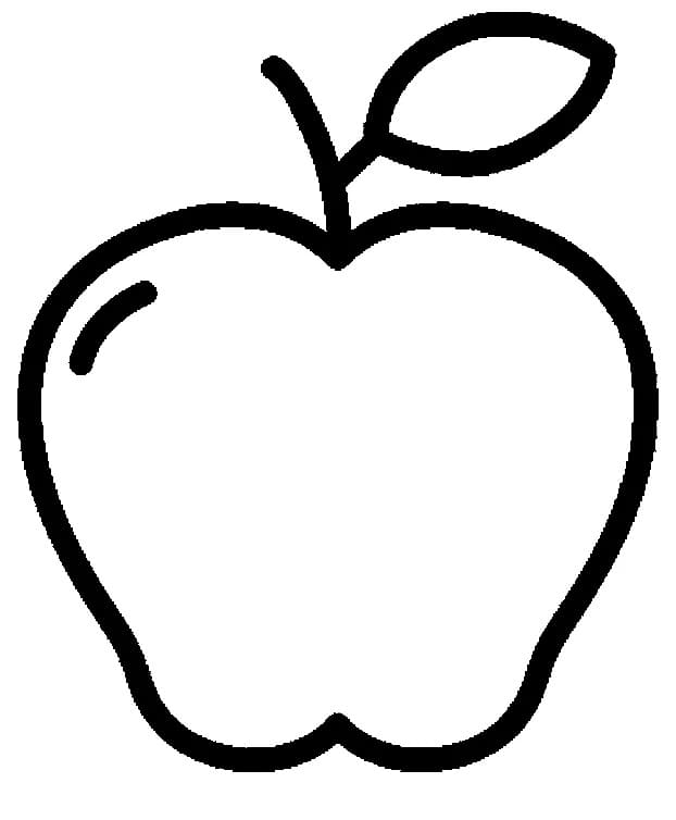 Kostenloser Kinder-Apfel Ausdruck ausmalbilder