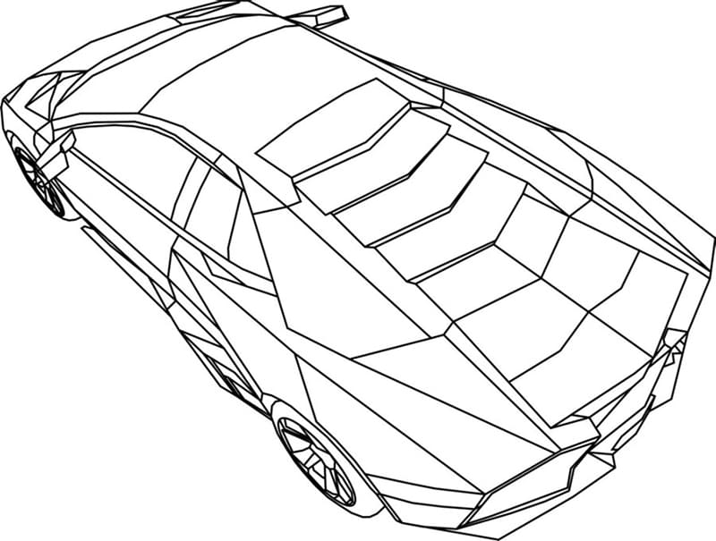 Kostenloser Lamborghini zum Ausdrucken ausmalbilder