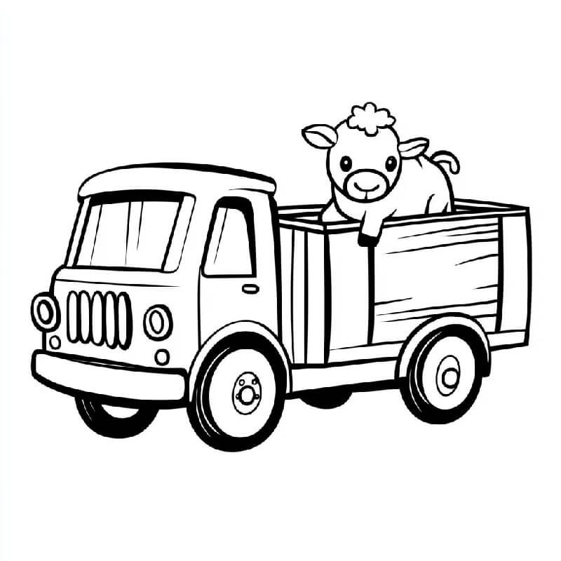 Kostenloser Lastwagen für Kinder ausmalbilder