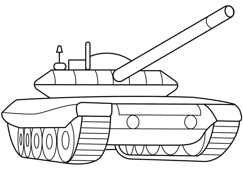 Kostenloser Panzer für Kinder ausmalbilder