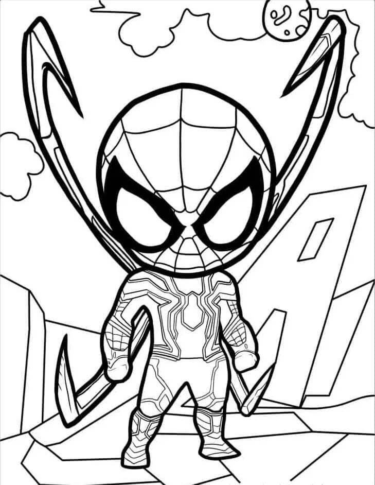 Kostenloser Spiderman zum Ausdrucken ausmalbilder