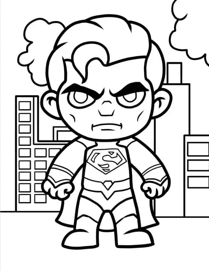 Kostenloser Superman ausmalbilder
