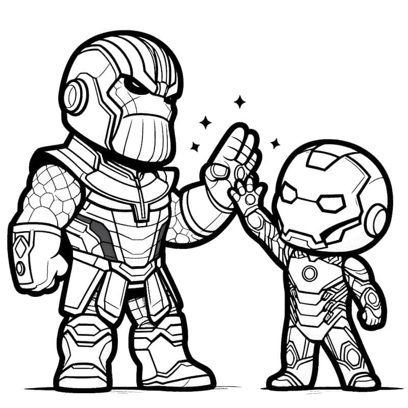 Kostenloser Thanos für Kinder ausmalbilder