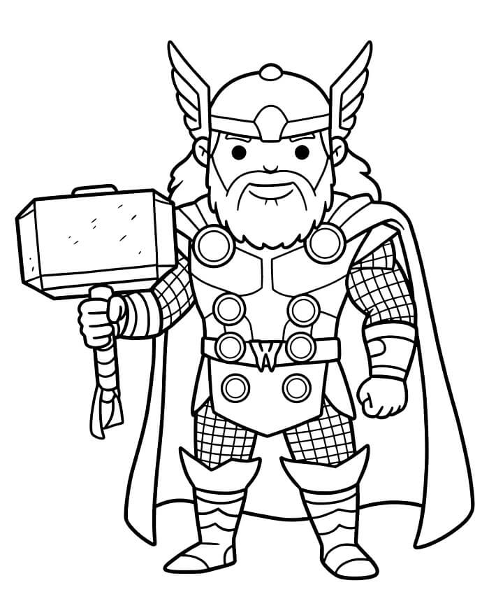 Kostenloser Thor zum Ausdrucken ausmalbilder