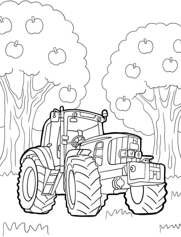 Kostenloser Traktor ausmalbilder
