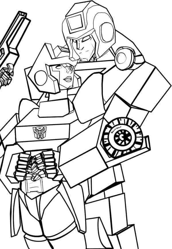 Kostenloser Transformers für Kinder ausmalbilder