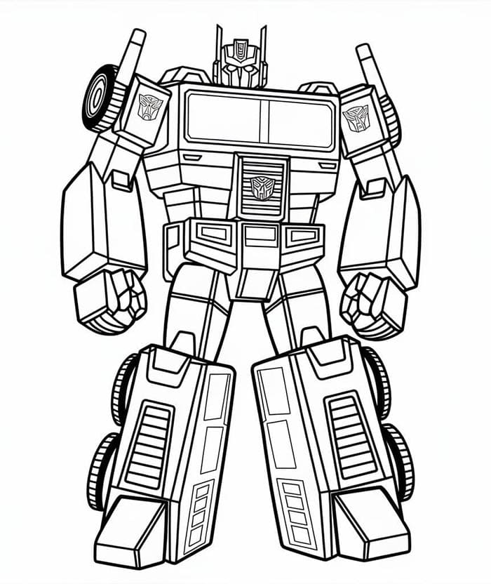 Kostenloser Transformers zum Ausdrucken ausmalbilder