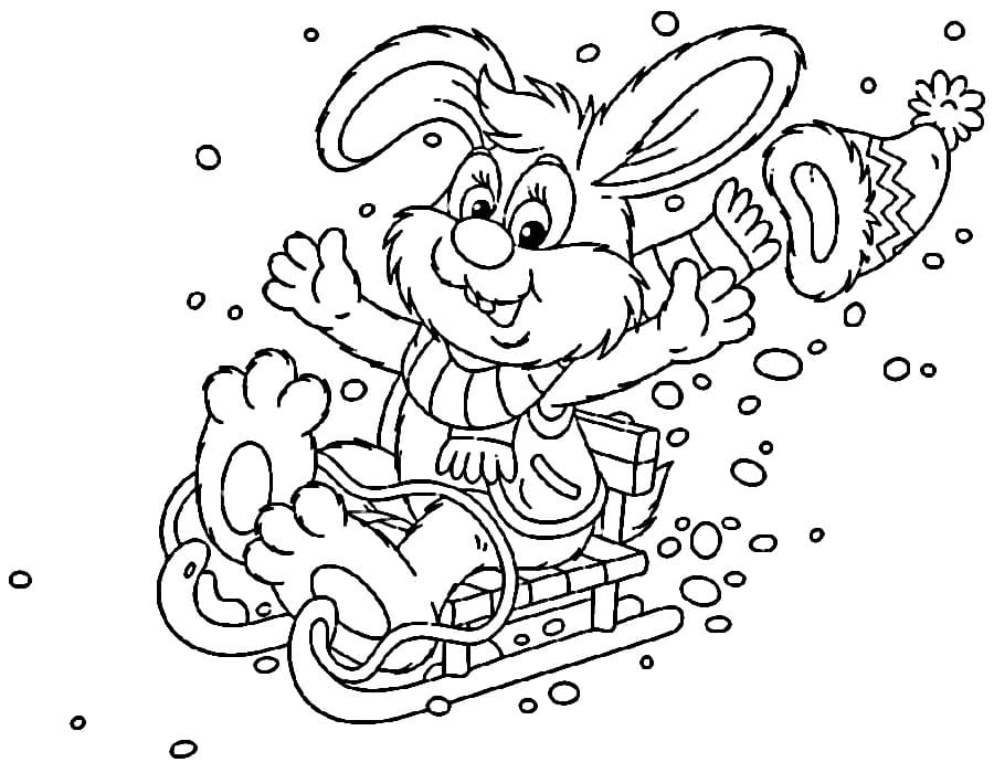 Kostenloser Winter ausmalbilder