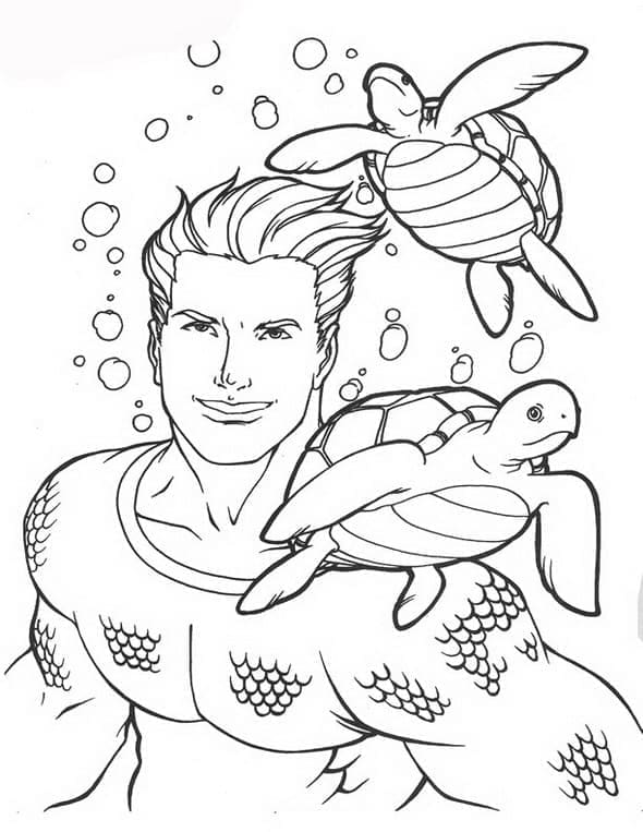 Kostenloses Aquaman Bild ausmalbilder